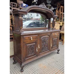 Aparador roble con espejo...