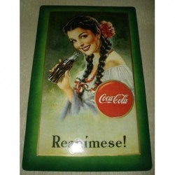 Cartel chapa Coca Cola
