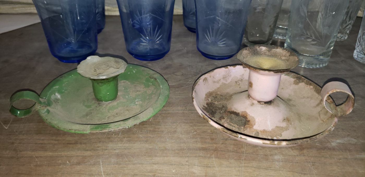 Candelabros de mano