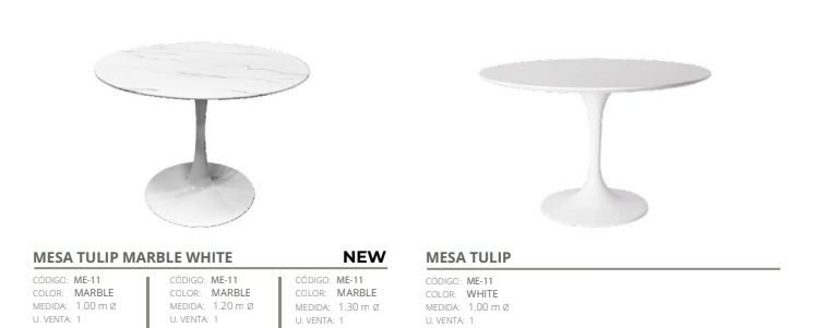 110 mesa tulipa