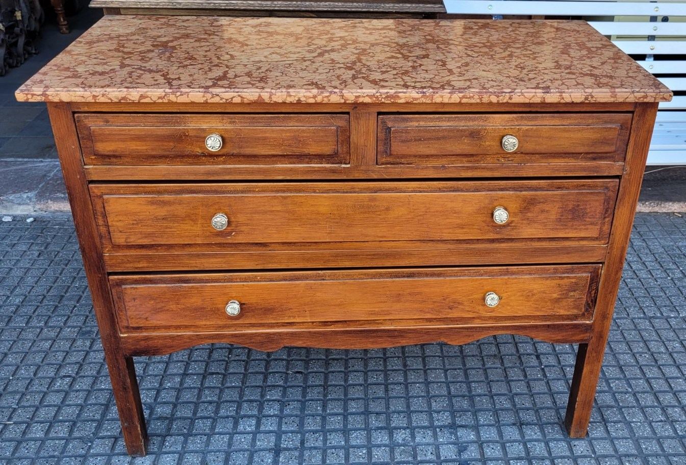 1,05 x 43 x 83 alto es toilette con espejo