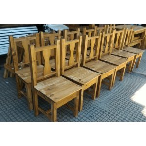 12 sillas rustica