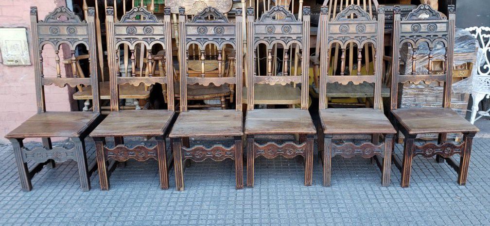 6 sillas y 2 sillones