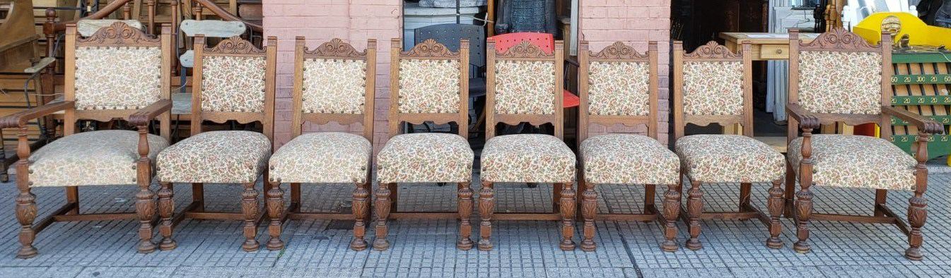6 sillas s y 2 sillones