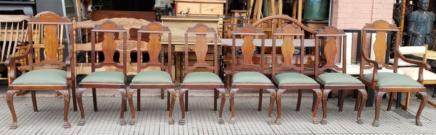 6 sillas s y 2 sillones