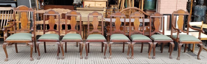 6 sillas s y 2 sillones