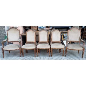 6 sillas s y 2 sillones