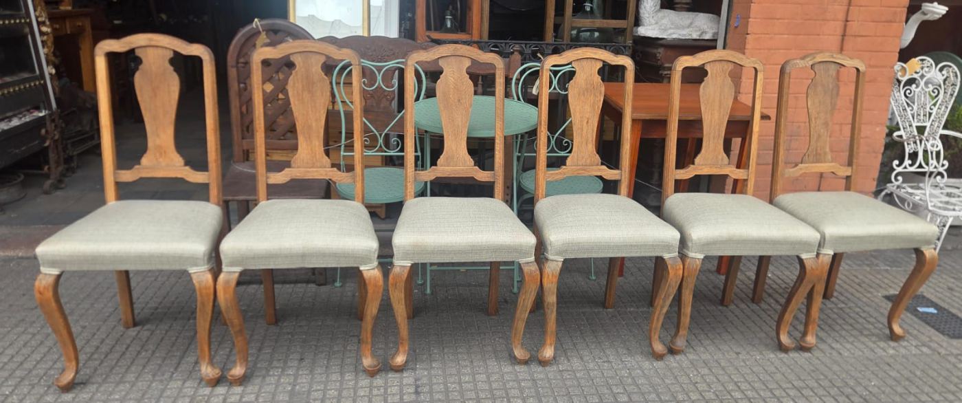6 sillas roble
