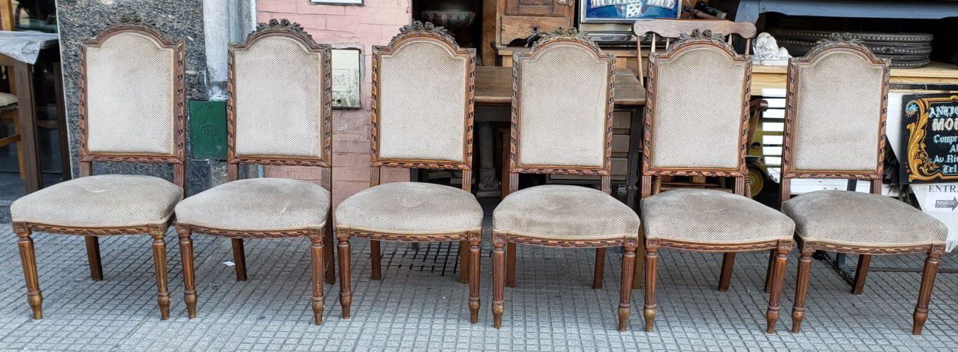 6 sillas s y 2 sillones