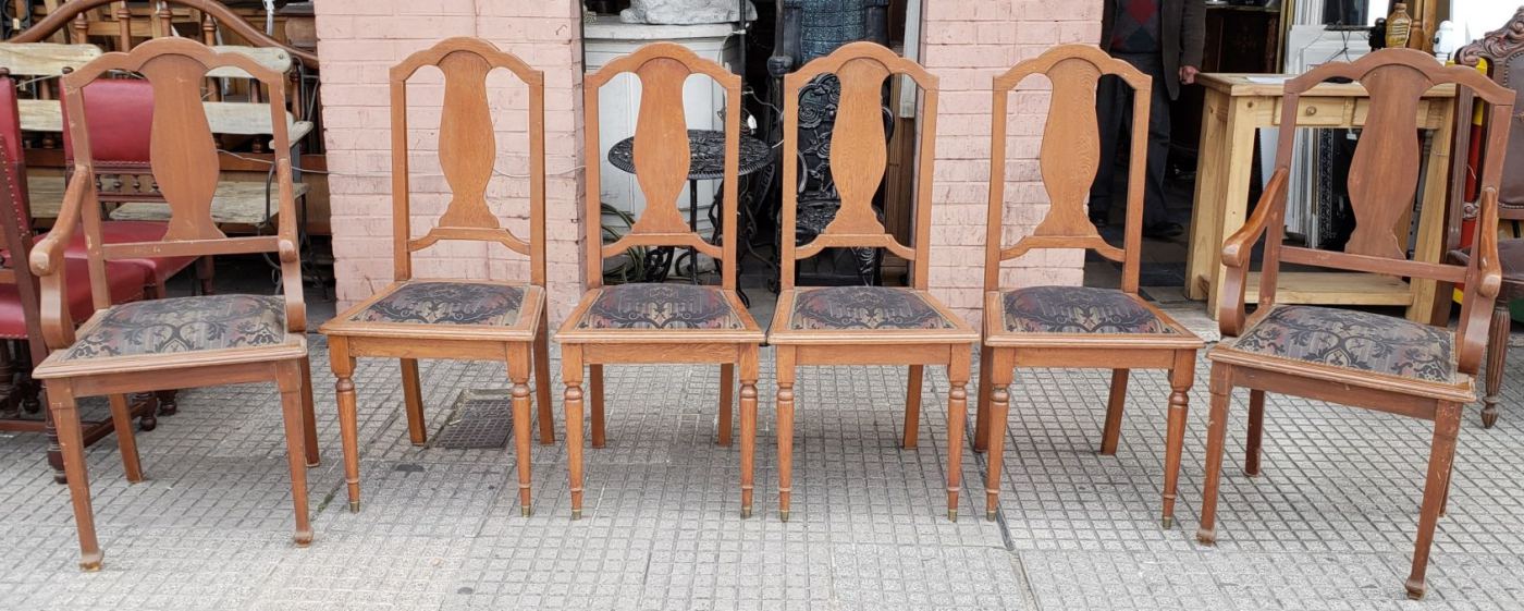 4 sillas con 2 sillones