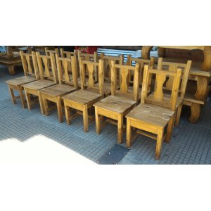 12 sillas rustica