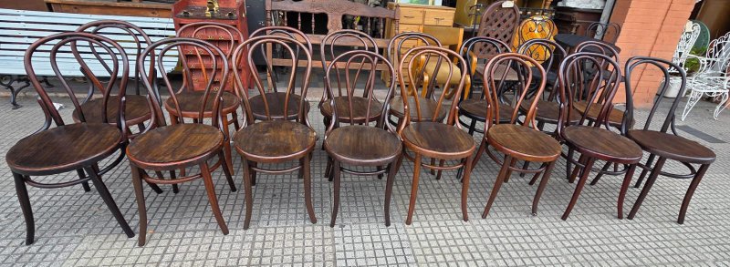 16 sillas madera