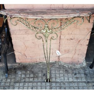 dressoir hierro con marmol
