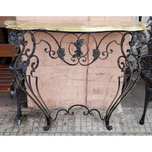 dressoir hierro con marmol