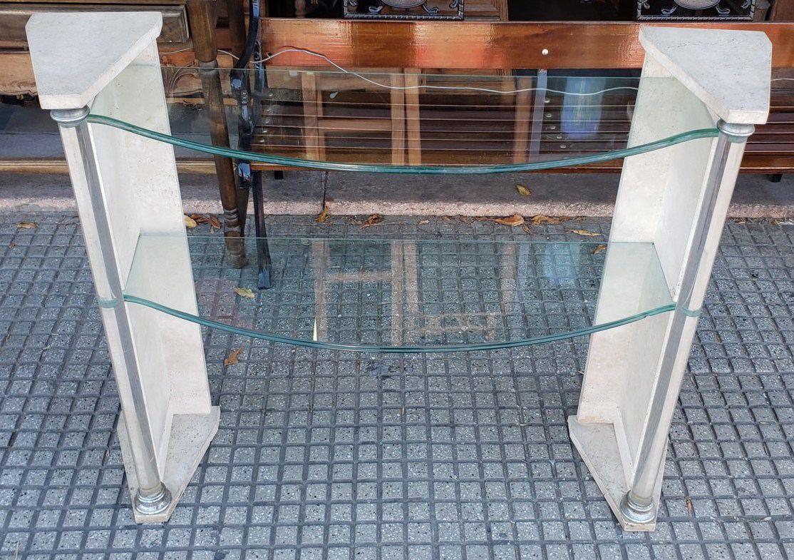 Dressoir marmol y vidrios