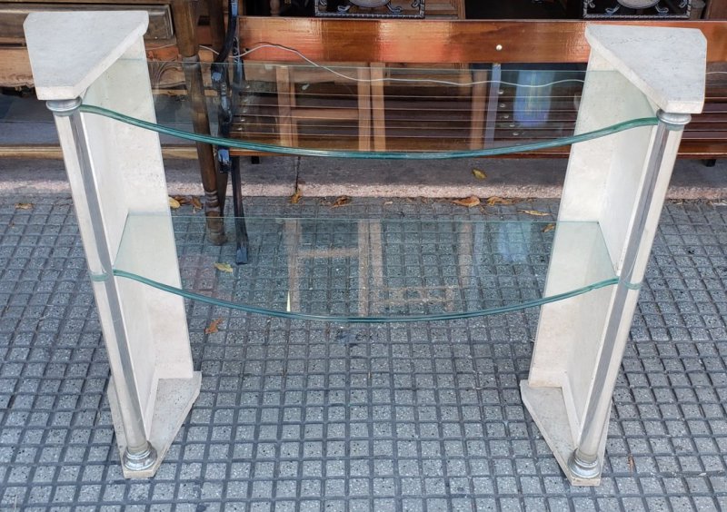 Dressoir marmol y vidrios