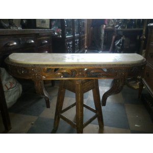 Dressoir madera y marmol
