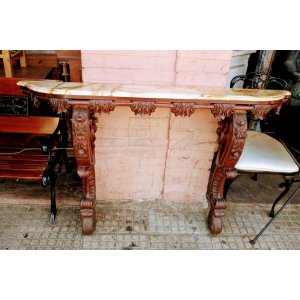 Dressoir madera y marmol