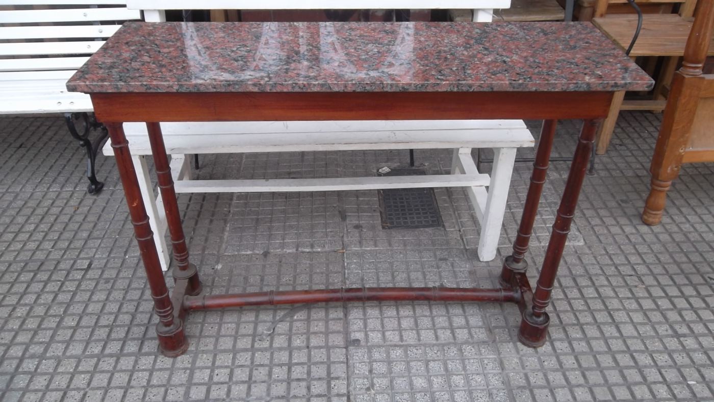 Dressoir madera y marmol