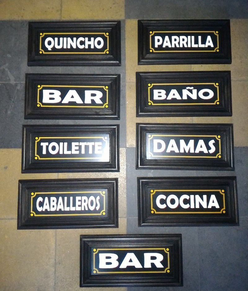 Carteles de madera