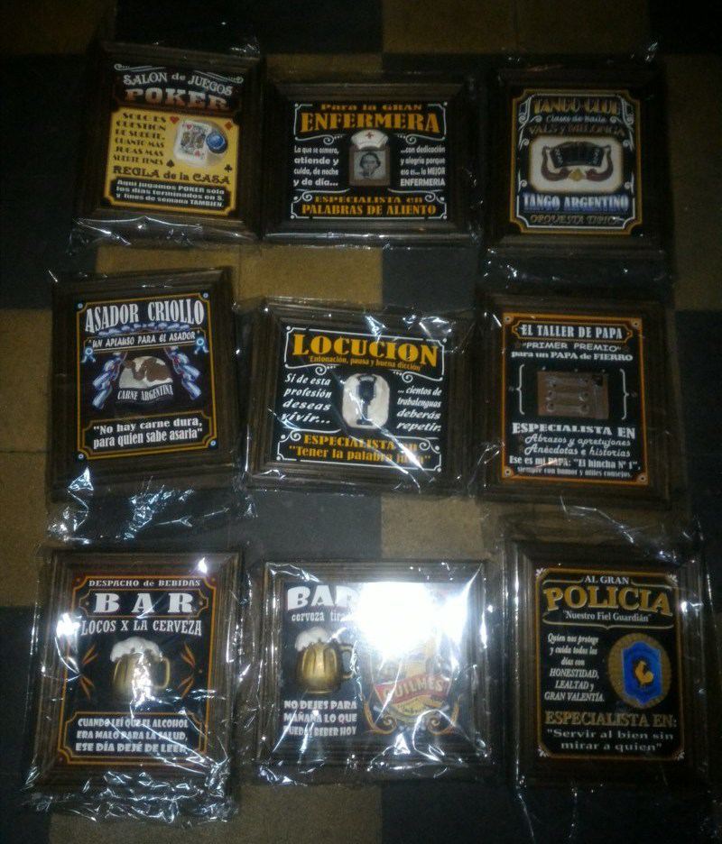 Carteles de madera