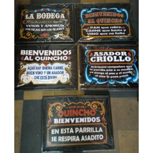 Carteles de madera