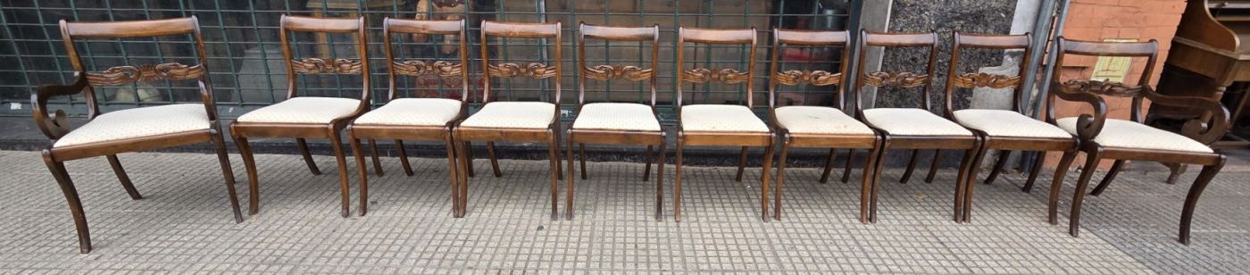 8 sillas y 2 sillones
