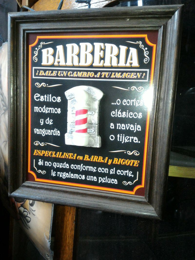Carteles Barberia y Peluqueria