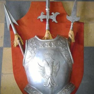 Escudos con espadas