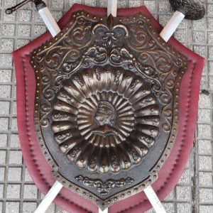 Escudos con espadas