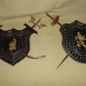 Escudos con espadas