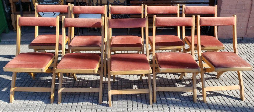 10 sillas plegables