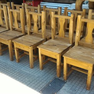 12 sillas rustica