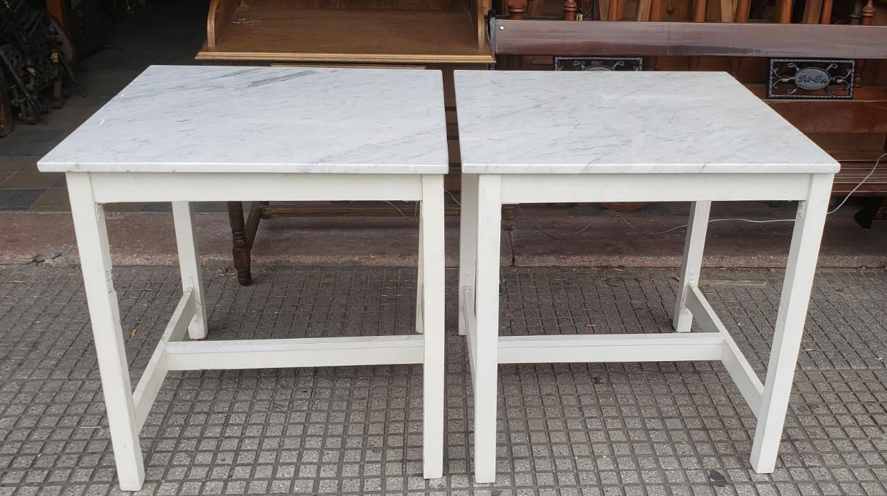 3 mesas marmol 72 x 75 x 79