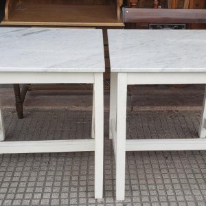 3 mesas marmol 72 x 75 x 79