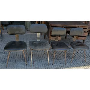 4 sillas metal