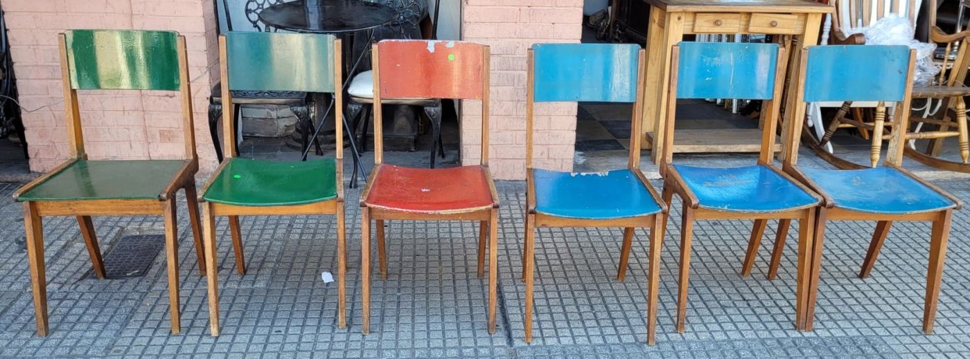 Juego 6 sillas