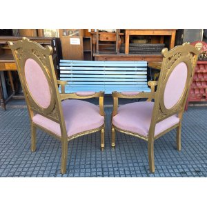 2 sillon juego 3 piezas miniatura 2