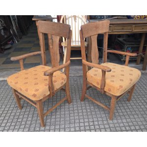 2 sillones roble lavado 0,60 x 50 x 93 alto