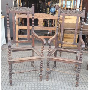 2 sillones 58 x 54 y 49 x 1,30 alto retapizar con sofa