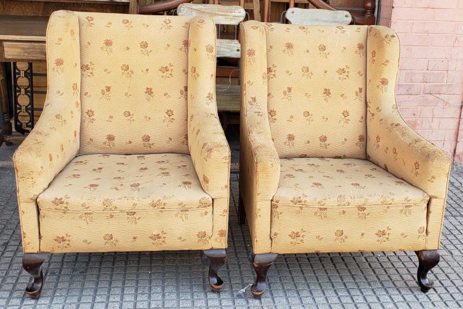 2 sillones berger amarillo