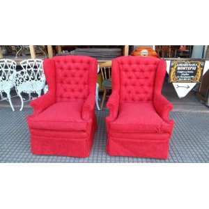 2 sillones berger rojos
