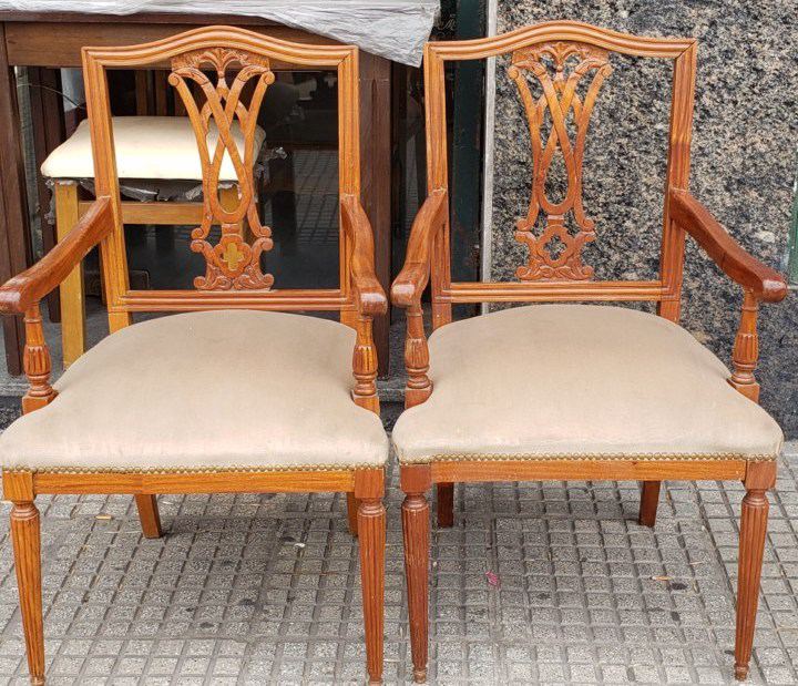 2 sillones juego 4 sillas