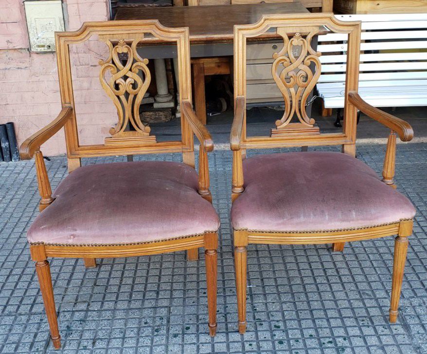 2 sillones juego 4 sillas