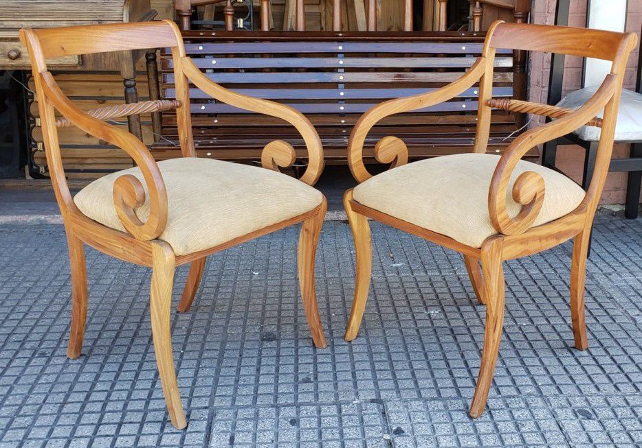 2 sillones juego con 10 sillas