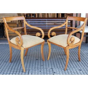 2 sillones juego con 10 sillas
