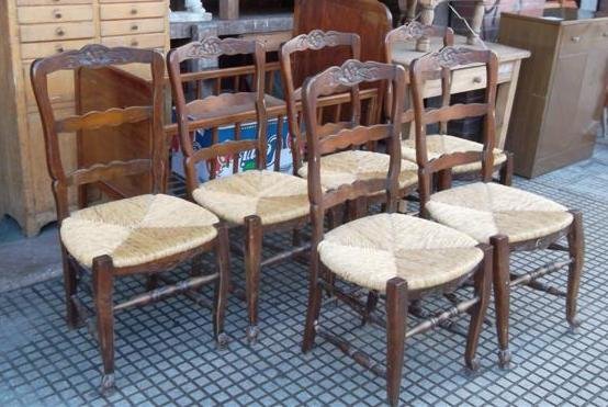 Juego 6 sillas