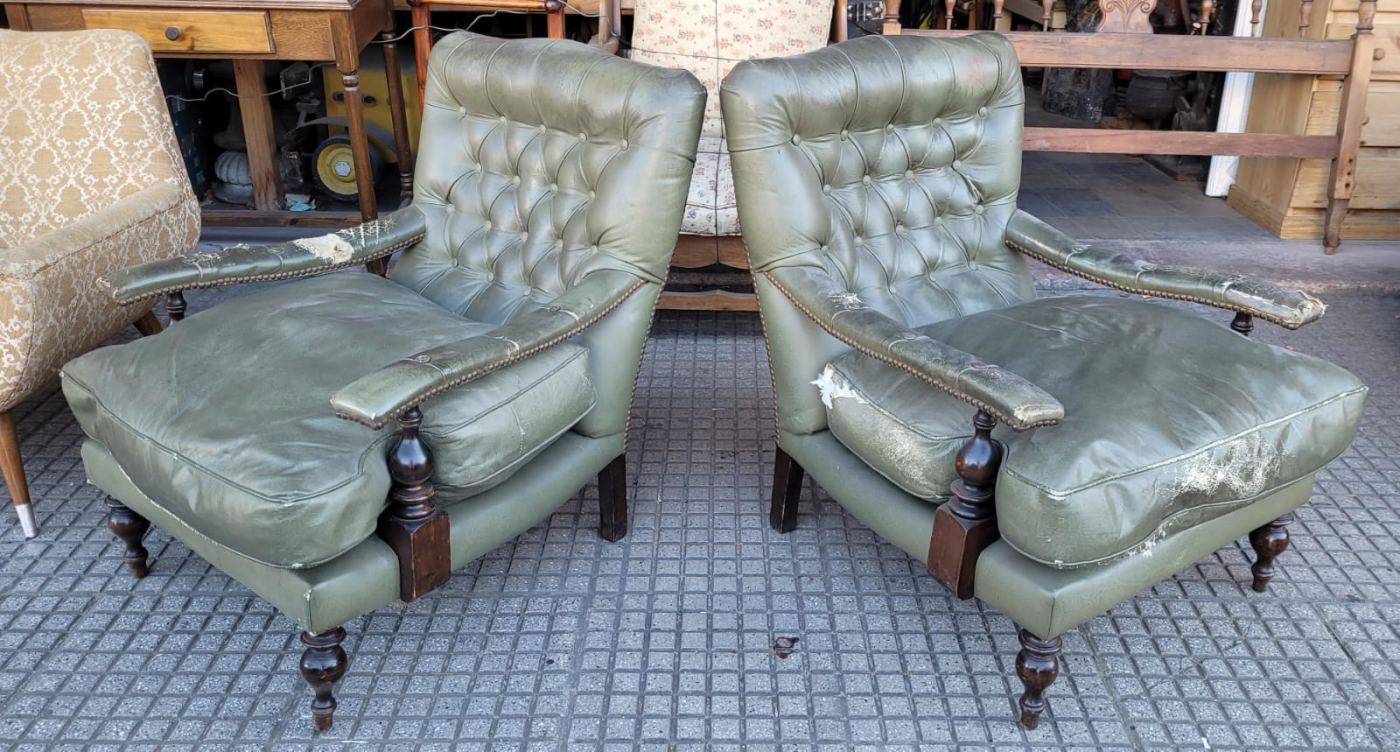 2 sillones morris 0,75 x 80 profundidad y 50 x 85 alto