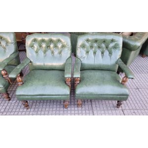 2 sillones morris con el de 3 cuerpos