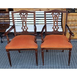 2 sillones naranja